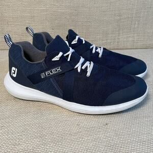 FootJoy FJ Flex Spikeless Comfort Fit Golf Shoes 56102 Blue Mens 12 M